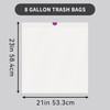 Xtratuff Trash Bag Drawstring 8 Gallon 90CT Lavender (2 Pack 180CT) gallery