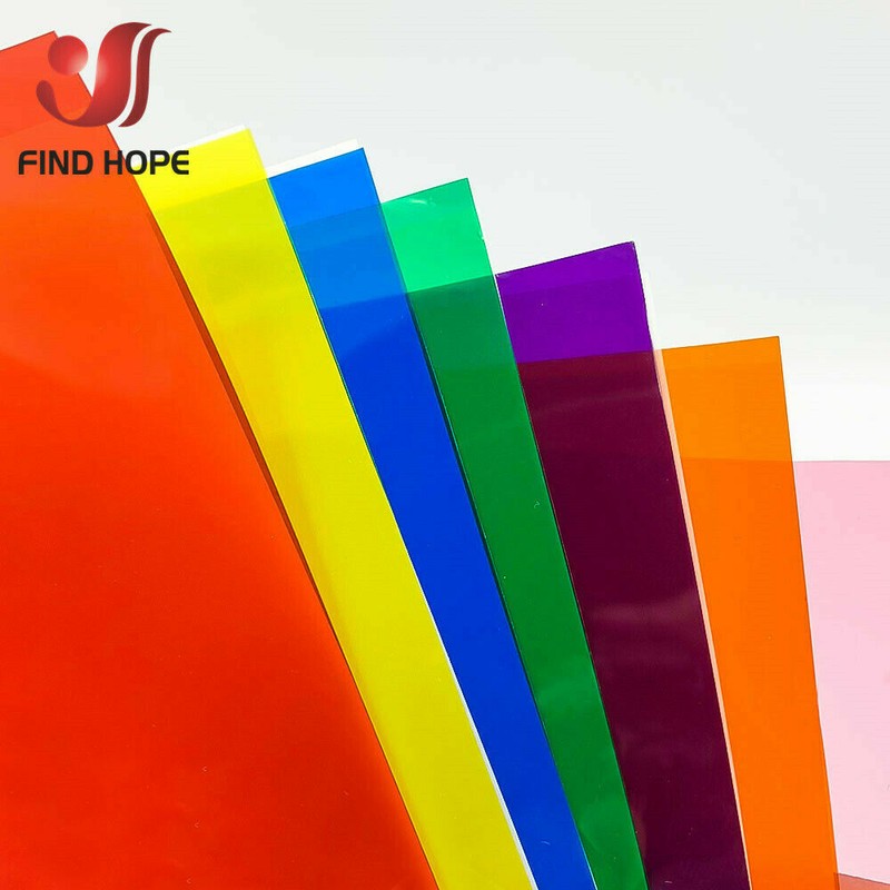 7pcs Pack MULTI COLOR TRANSPARENT WINDOW FILM STAINED GLASS SELF ADHESIVE VINYL gallery