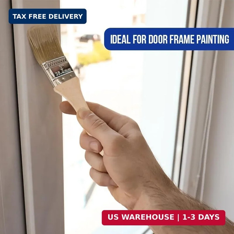 Pro Grade 1" Chip Brushes - Disposable Paint Brushes (12 Pack) DIY Pack for Touc gallery