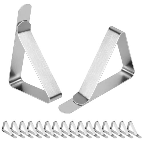 16 Pcs Tablecloth Clips,Table Cloth Holder Clips,Metal Picnic Table gallery