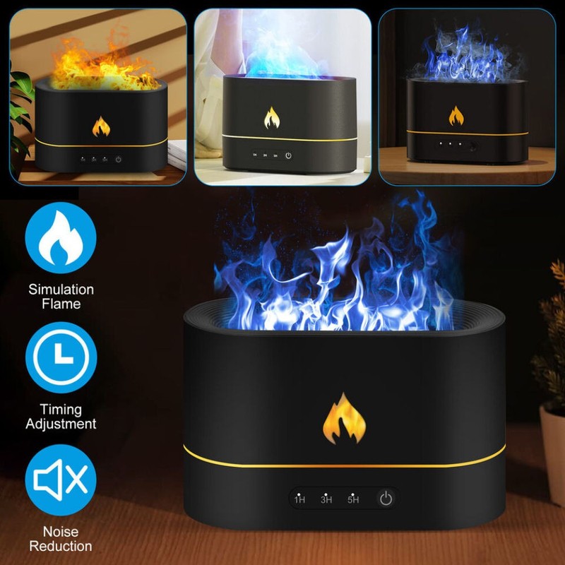 250ml LED Flame Essential Oil Diffuser Aroma Air Humidifier Bedroom Aromatherapy gallery