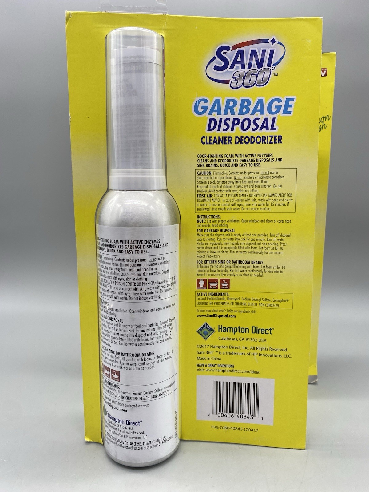 Sani 360 Garbage Disposal Cleaner Deodorizer 10oz | Lemon | As Seen on TV | x2 gallery