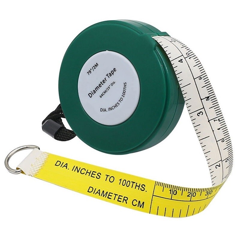 Tree Diameter Tape 79 inch PVC Soft Retractable Measuring Tape Garden Plant Tool gallery
