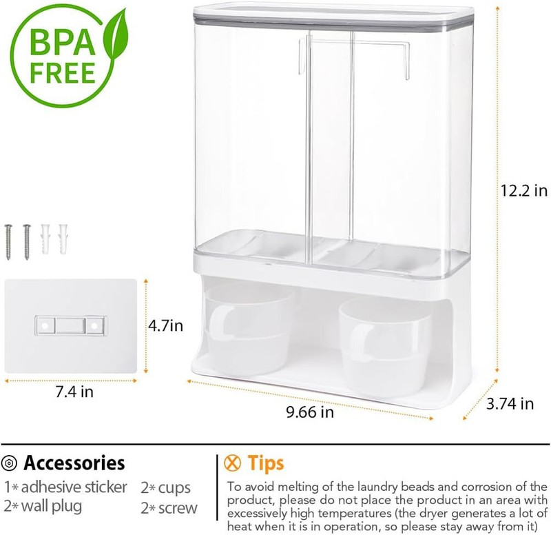 Colourtree Laundry Beads And Detergent Dispenser Organization gallery