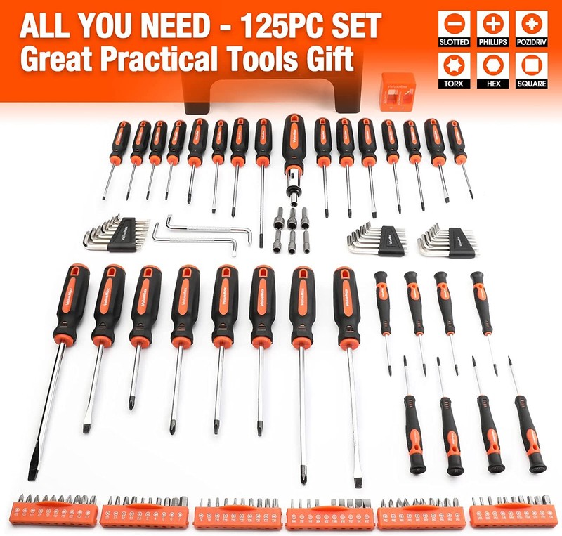 126PC Magnetic Screwdriver Set w/Plastic Racking Organize ‎Chrome Vanadium Steel gallery