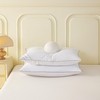 Standard Goose Feather Down Pillow 100% Soft Cotton Cover Bed Pillow for gallery