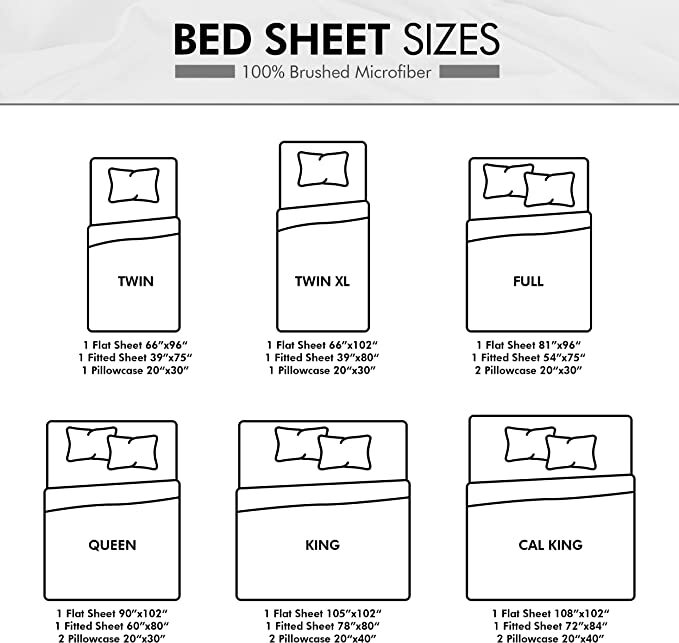 Soft Brushed Microfiber 4 Piece Bed Sheet Set with Pillow Cases Utopia Bedding gallery