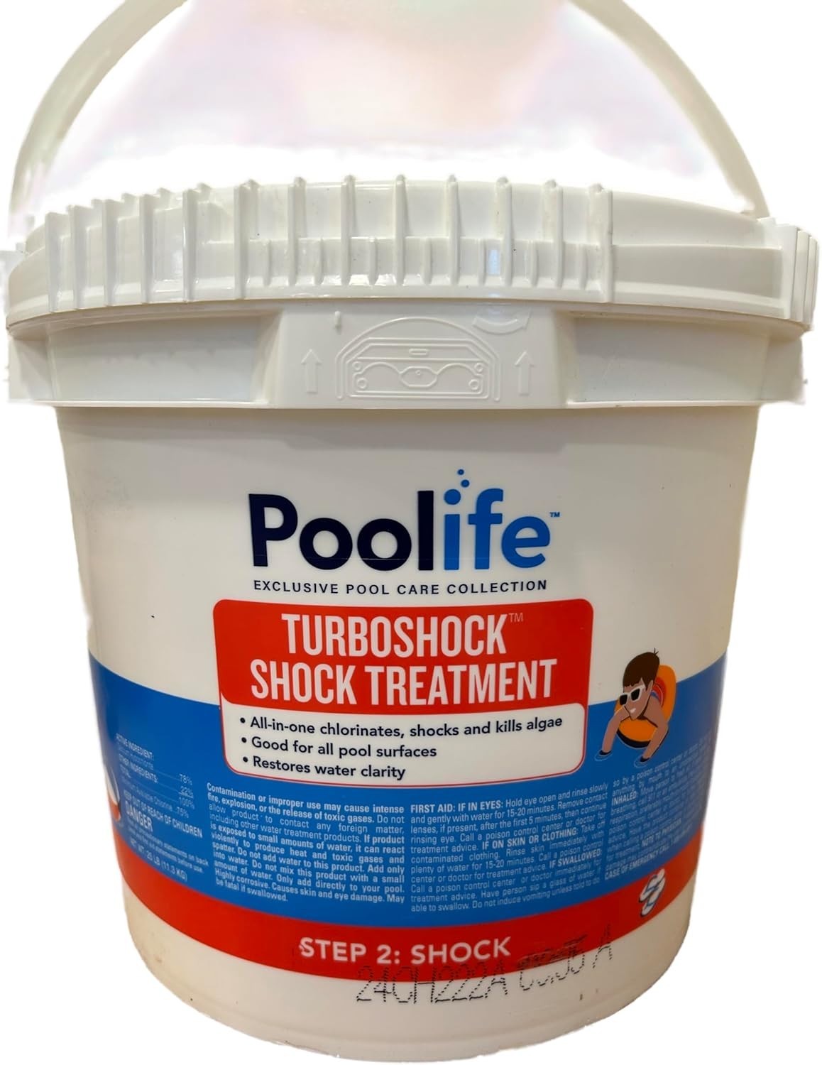 Poolife Turbo Shock 25 lb Pool Chlorine Shock 78% Cal Hypo Algae Bacteria Killer gallery