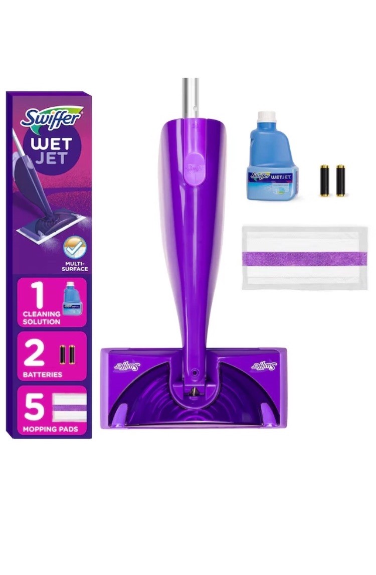 Swiffer WetJet Starter Kit Double Nozzle 16.9-fl oz Spray Mop NEW gallery