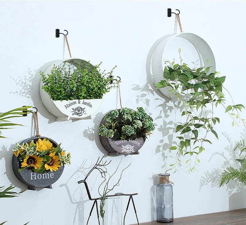Ceiling Hooks for Hanging Plants 2Pack 2.5in,Wall Plant Hooks for Plants,Ligh... gallery
