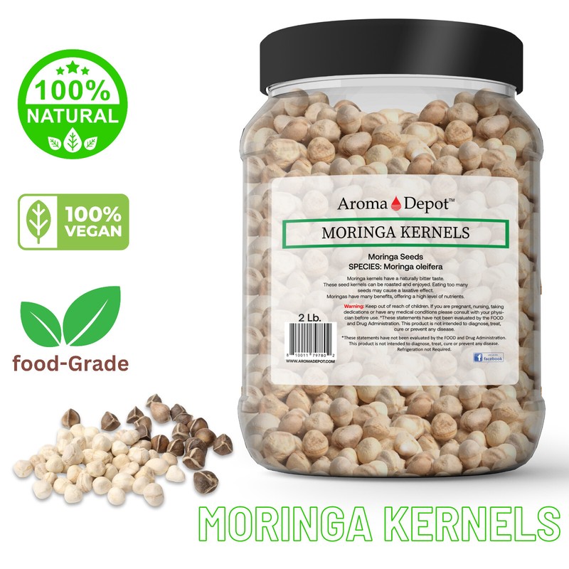 Moringa KERNEL 2 lb. shelled Granos 2500 Semillas de Moringa Seeds oleifera Bulk gallery