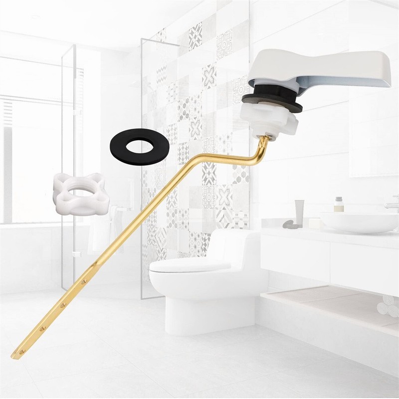2 Pack Universal Side Mount Toilet Handle Trip Lever Tank Flush Lever Replacemen gallery