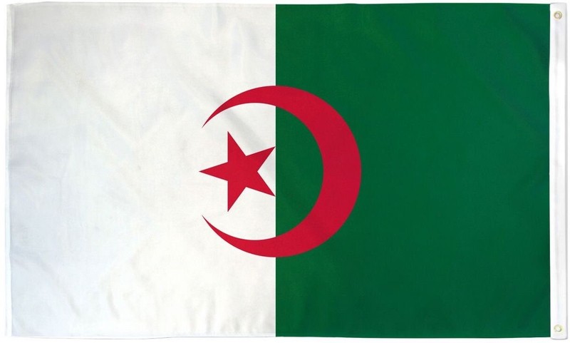 "ALGERIA" flag 2x3 ft polyester banner sign Algerian Africa African Country UN gallery