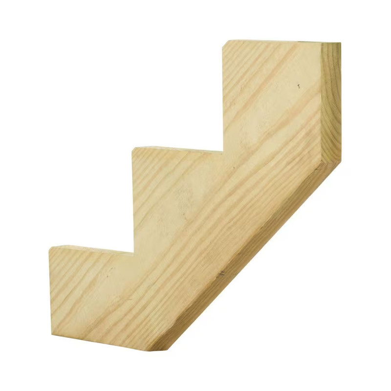 3-Step Ground Contact Pressure-Treated Pine Stair Stringer gallery