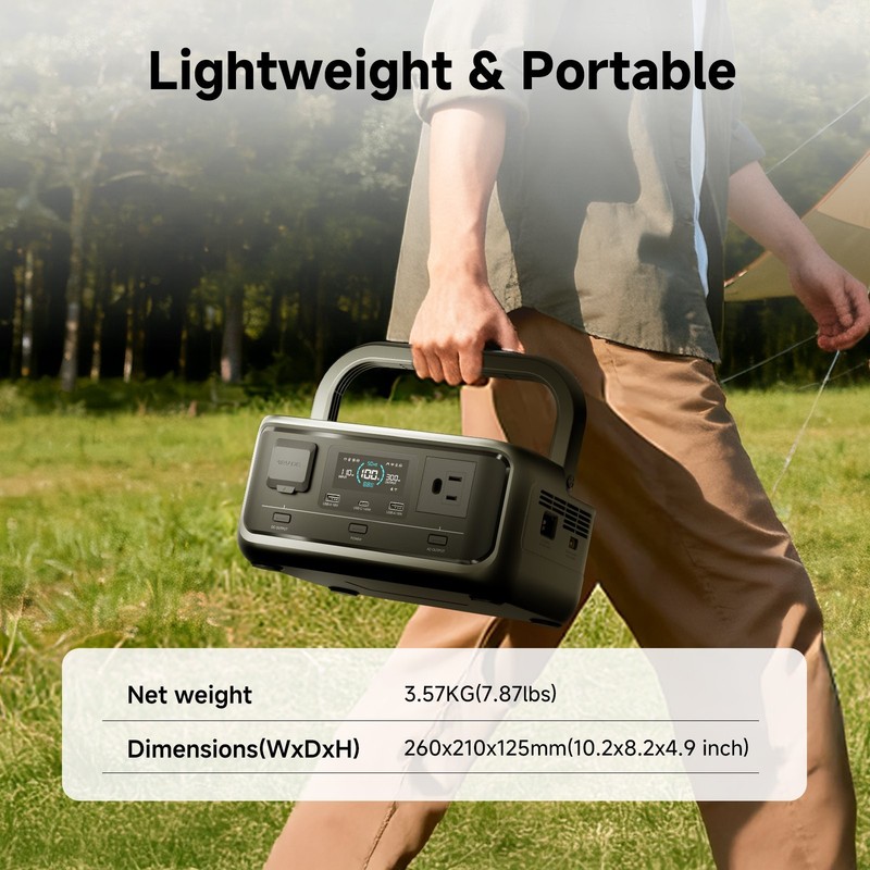ALLPOWERS 300W 288Wh Portable Power Station Lithium Battery Solar Generator AC gallery