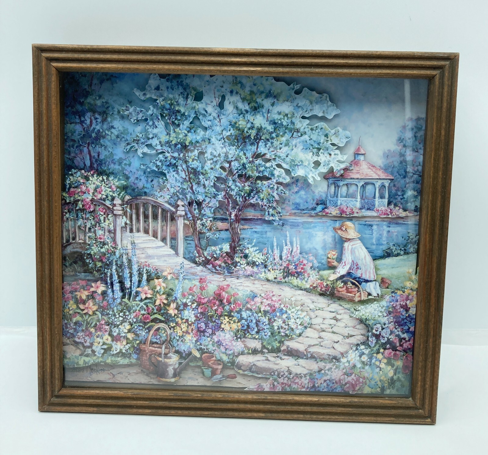 Framed Landscape Intricate 3D Paper Cutting Art Sandra Mock Print gallery