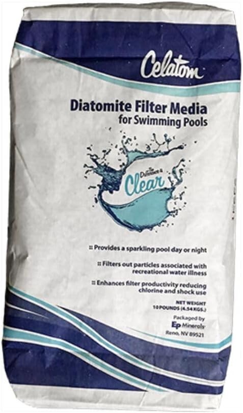 Celatom Diatomaceous Earth DE Pool Filter Aid–Pool & Spa Filtration-25 Lbs gallery