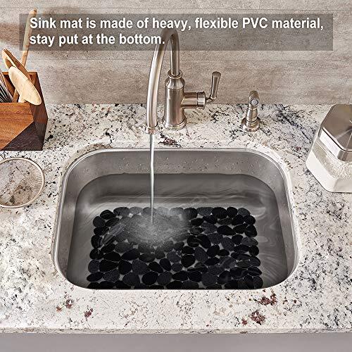 Kitchen Sink Mat Protector Quick Draining Adjustable Dish Drying Mat 2Pcs gallery