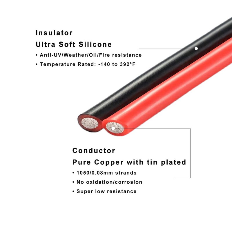 10 AWG Solar Extension Cable for Anderson 50 Amp Connector to Solar Connector gallery