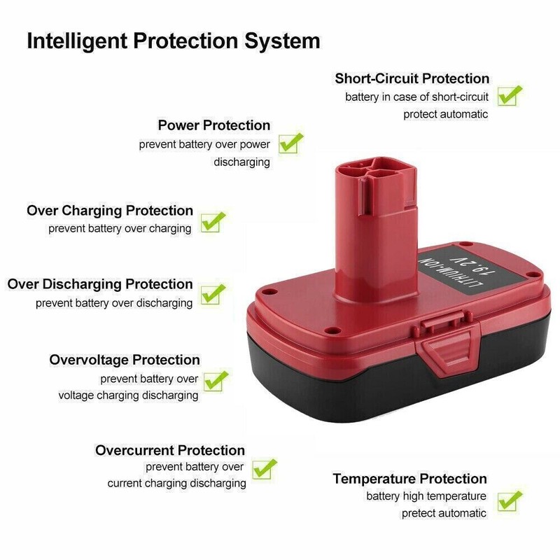 2Pack For CRAFTSMAN 19.2 VOLT C3 LITHIUM DIEHARD BATTERY PACK 315.PP2011 3.0Ah gallery