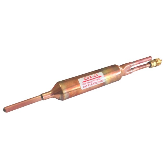 3PC FILTER DRIER REFRIGERANT LIQUID LINE WITH CHARGING VALVE 1/4 X 1/4  25 grams gallery