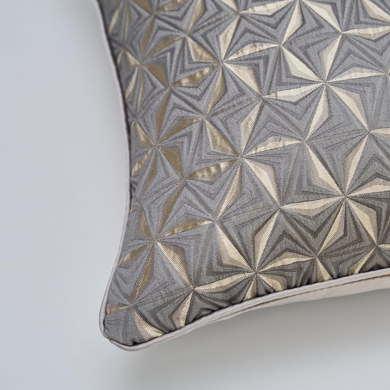 1Pc Polyester Luxury Contemporary Pillow Cover, Abstract Texture Geometric Lines gallery
