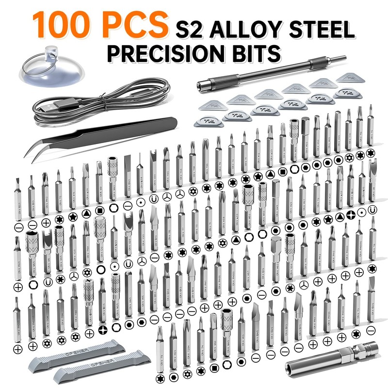Electric Screwdriver Precision Screwdriver Set 120in1 Magnetic Bits Magnetic Sto gallery