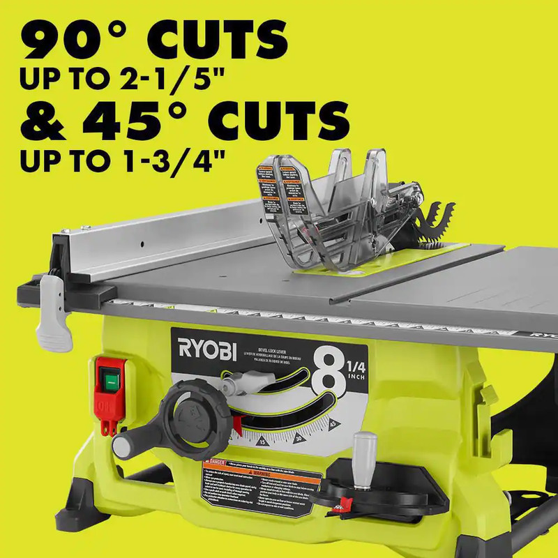 Ryobi Portable Compact Heavy Duty Table Saw 13Amp 8-1/4in DIY Projects Work Shop gallery