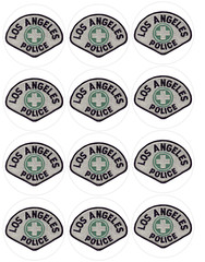 12 count LAPD, Edible Image rounds, Wafer paper, pre cut