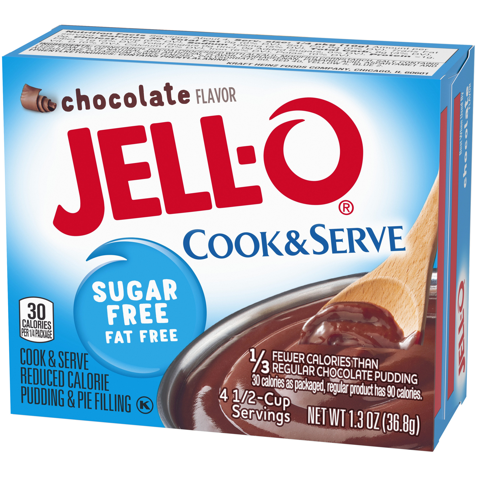 Jell-O Pudding and Pie Filling Chocolate Sugar Free - 1.3 Oz - Pack of 12 gallery
