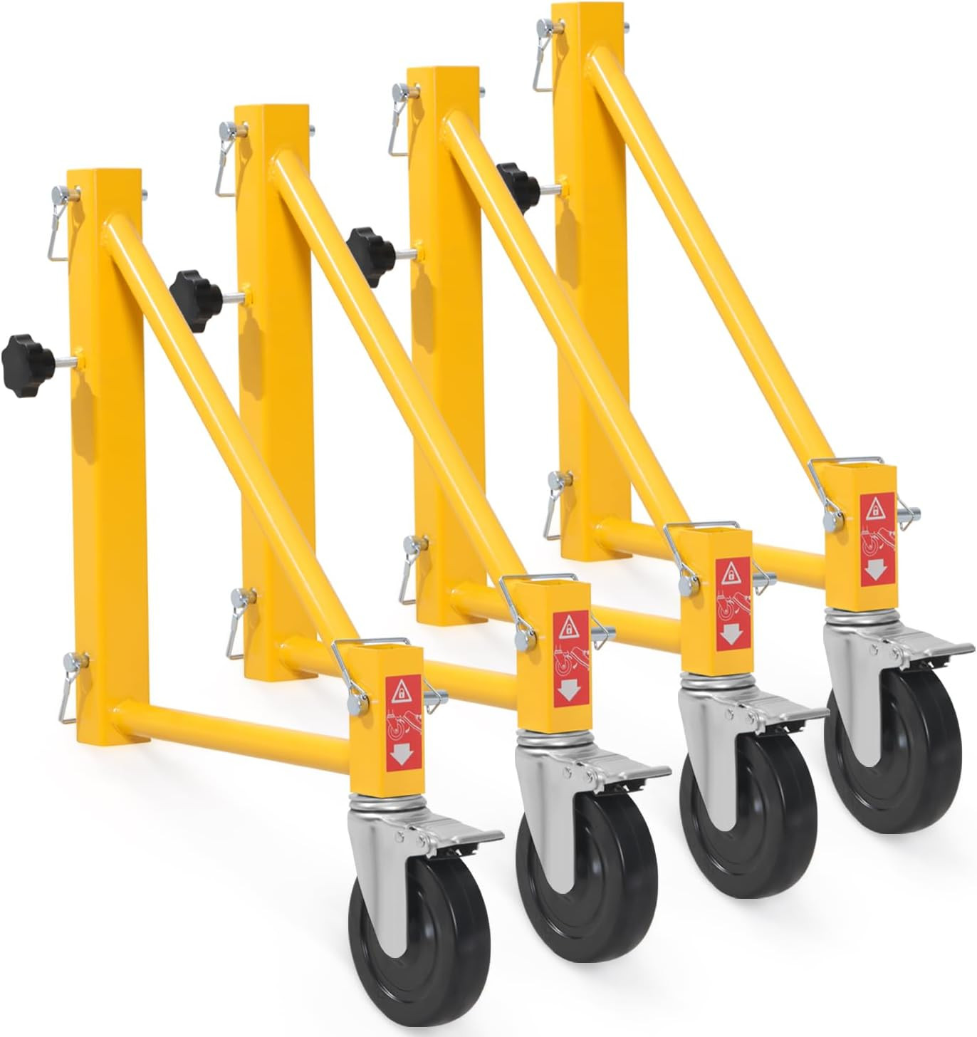 4-Pack Scaffold Outriggers with Swivel Casters, 1000 lbs Load Capacity gallery