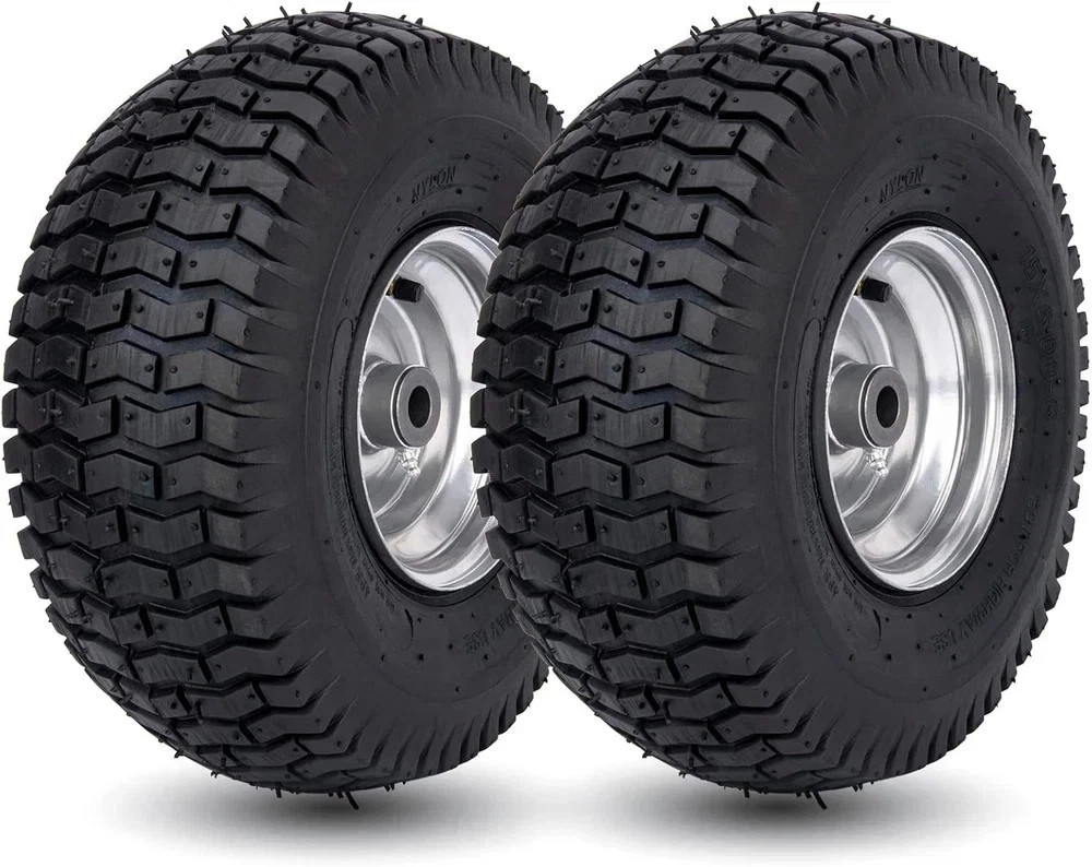 15x6.00-6 Tire & Wheel Replacement for Craftsman Husqvarna Mowers 2 Pack gallery
