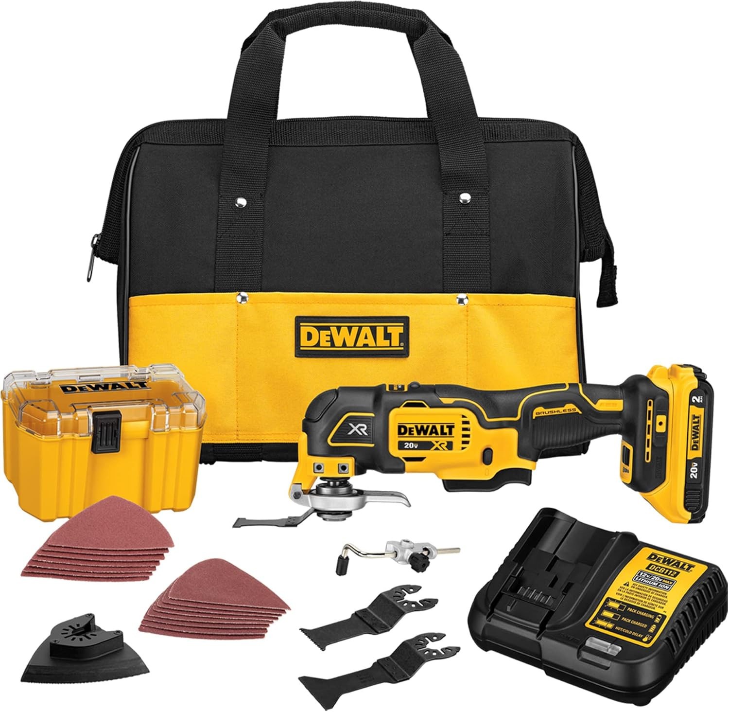 DEWALT DCS356D1 20V MAX XR Oscillating Multi-Tool Kit 3-Speed Cordless with Batt gallery
