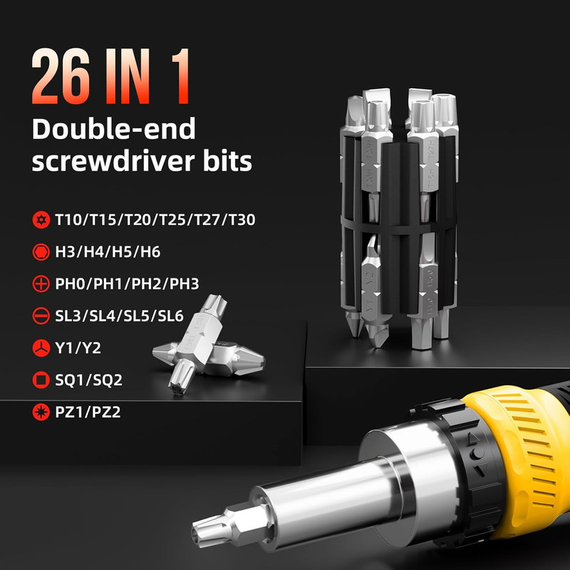 26-In-1 Ratcheting Screwdriver Set Multi Ratchet Screwdriver Multi Screwdriver T gallery