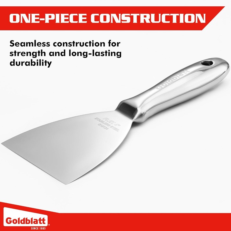 Goldblatt 4" Putty Knife Paint Scraper All Stainless Steel Flexible Joint Knife gallery