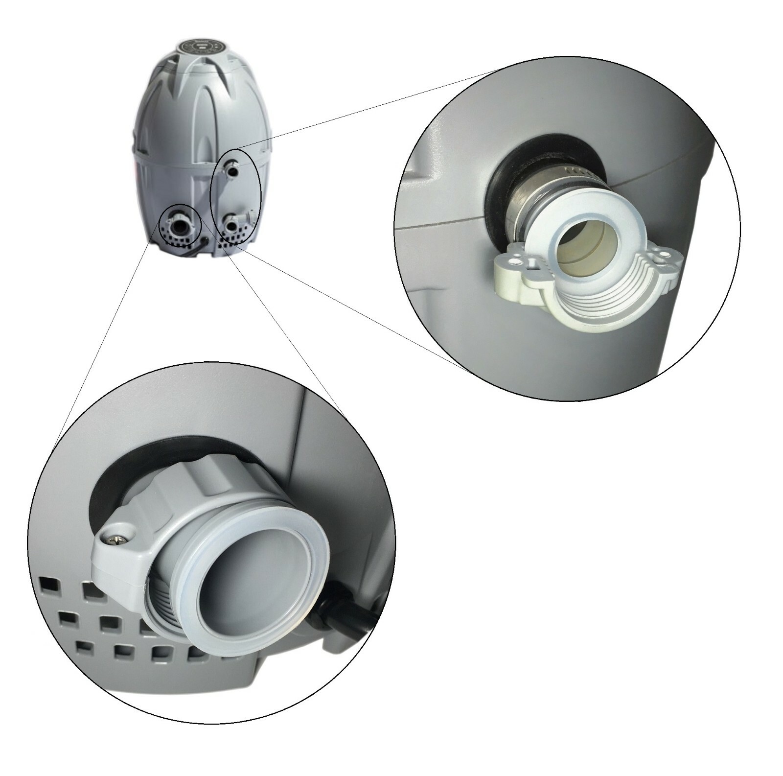 Connector Seals Gaskets Washers for Bestway Coleman SaluSpa Lay-Z-Spa, A and B/C gallery