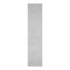 Multi Sizes Runner Light Blue Hand Tufted Textured New Zealand Wool Runnersonly