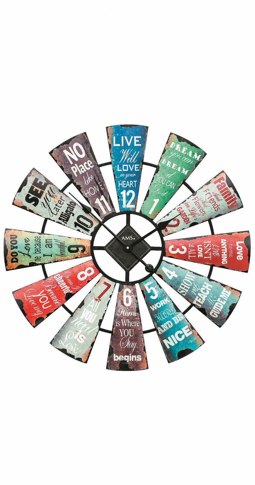 Modern Wall Clock with Quartz Movement by AMS gallery