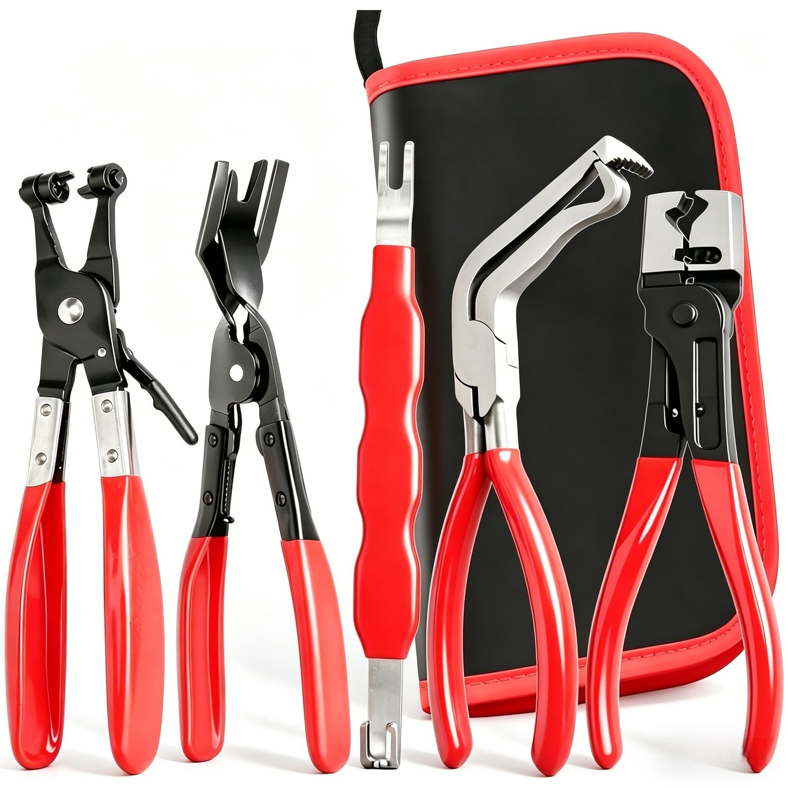 5Pcs Automotive Electrical Disconnect Pliers Kit, Connector Removal Tool, Str... gallery