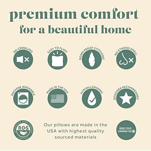 ComfyDown 95% Feather 5% Down, 12 X 36 Rectangle Decorative Pillow Insert, Sham gallery