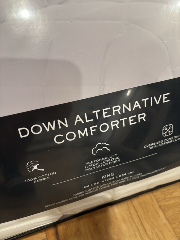RALPH LAUREN Lauren DOWN ALTERNATIVE COMFORTER - 104 X 92 - KING gallery