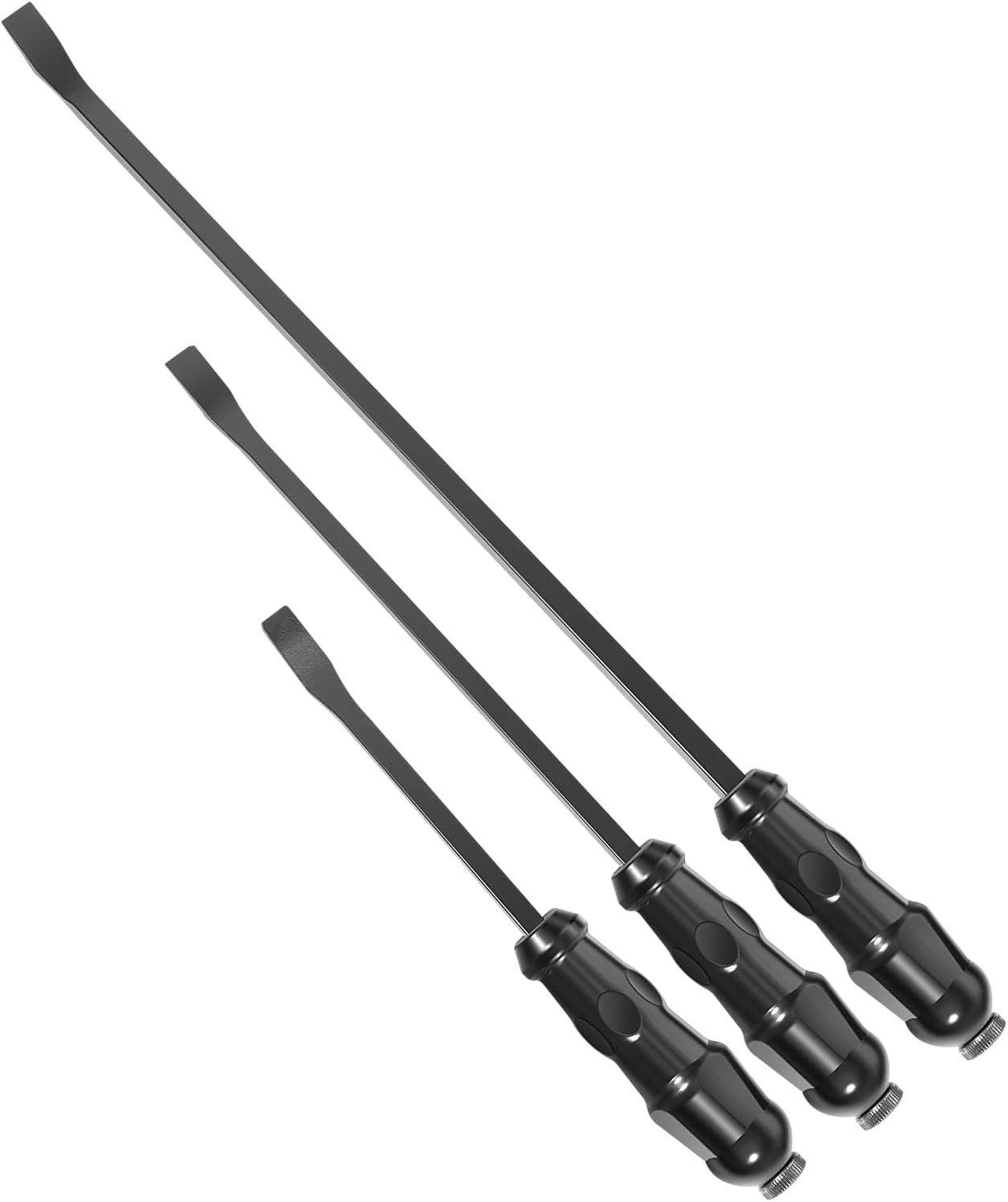3-Piece Pry Bar Set 12", 17" and 25" Heavy Duty Pry Bar Angled End LSQ42103 gallery