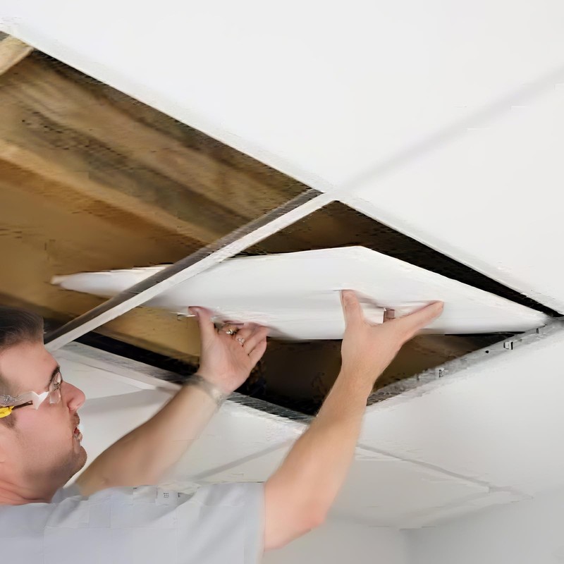 ** NEW Drop Ceiling Grid Kit | 64 Sq Ft | White Powder-Coated | Galvanized Steel gallery