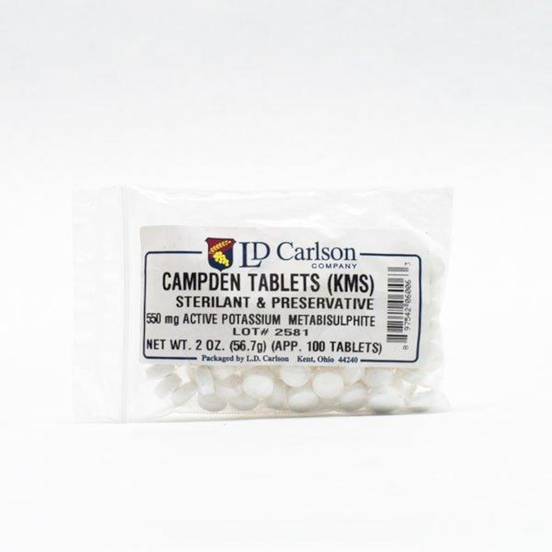 LD Carlson 6006 potassium Metabisulphite Campden 100 Tablets - 3 Pack gallery