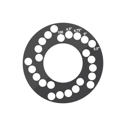 Wheel Bolt Pattern Measuring Tool, Universal 5 Lug Template Gauge for 5, 6, 8 gallery
