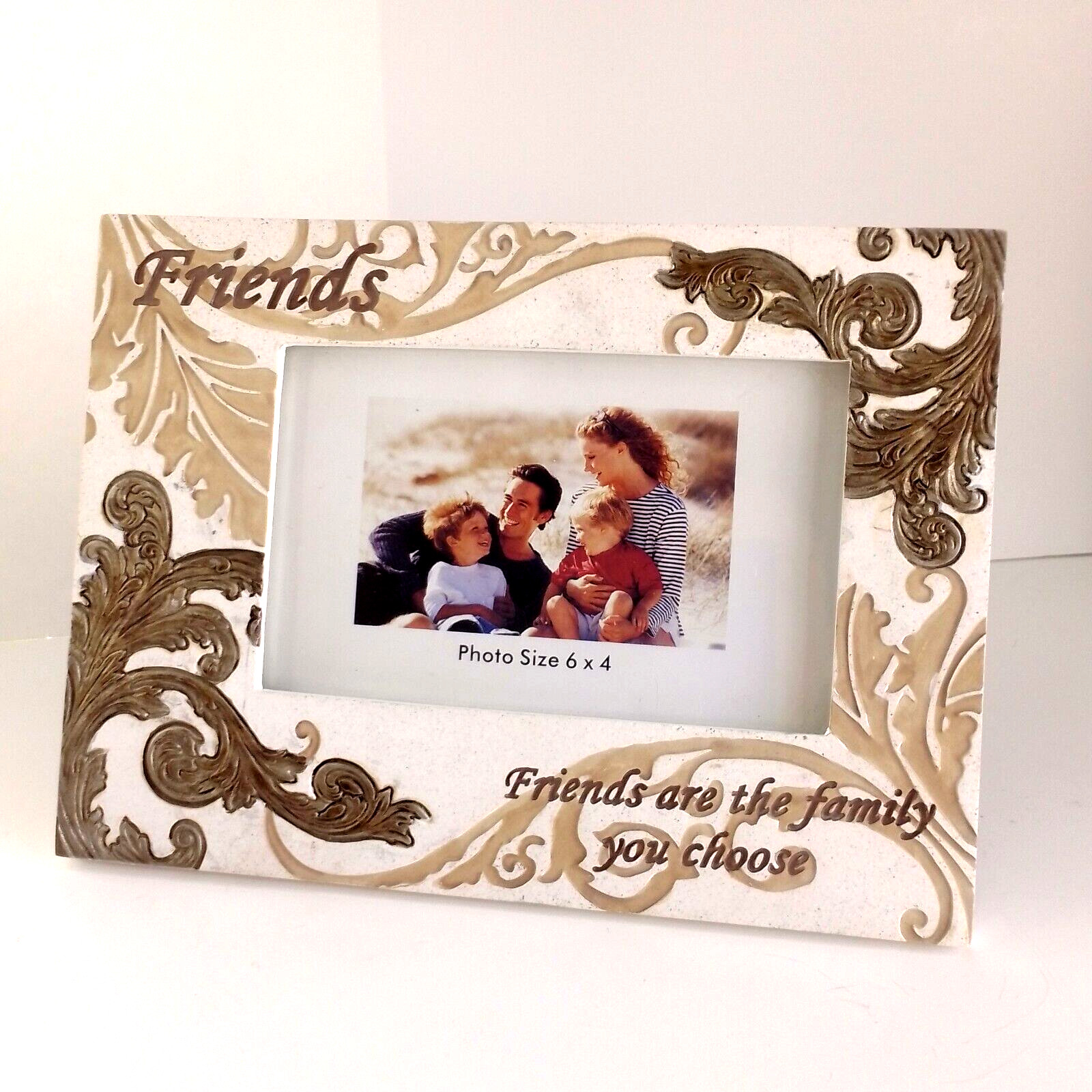 Friends stone Look Picture Frame Free Standing Rear Loading W/ Box4x6 C16-1736 gallery