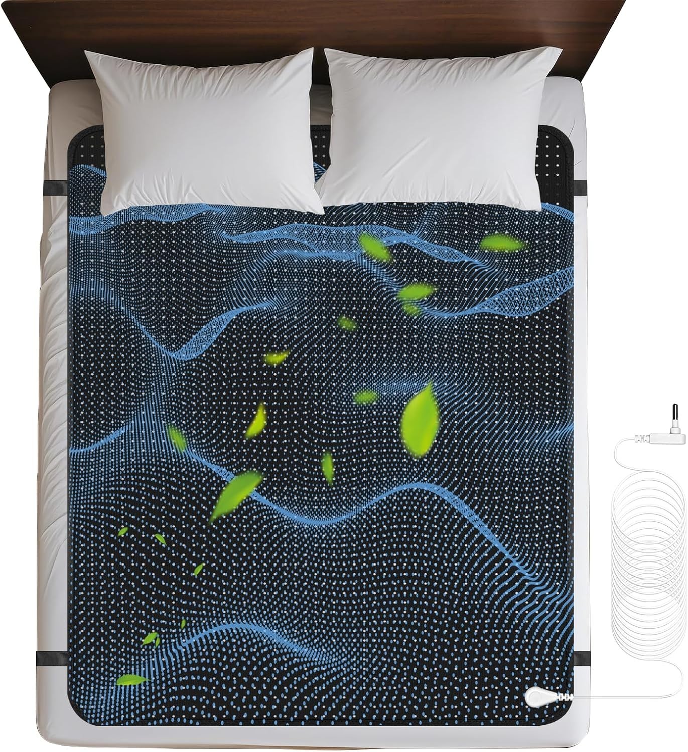 Grounding Mat for Bed, Grounding Mattress Cover Pad for Improve Sleep, Conduc... gallery