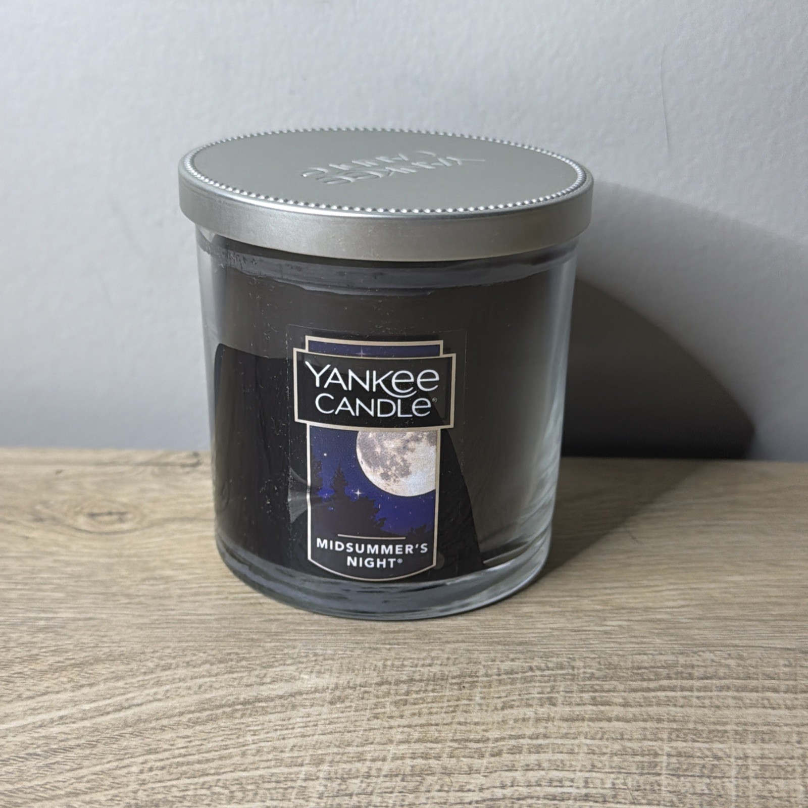 Yankee Candle Midsummer's Night Small Jar Candle Scented Black 7 oz Single Wick gallery