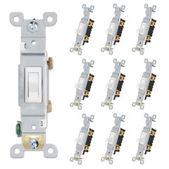 Quiet Toggle Light Switch 15a 120v Ac Residential & Commercial Grade Ul Listed