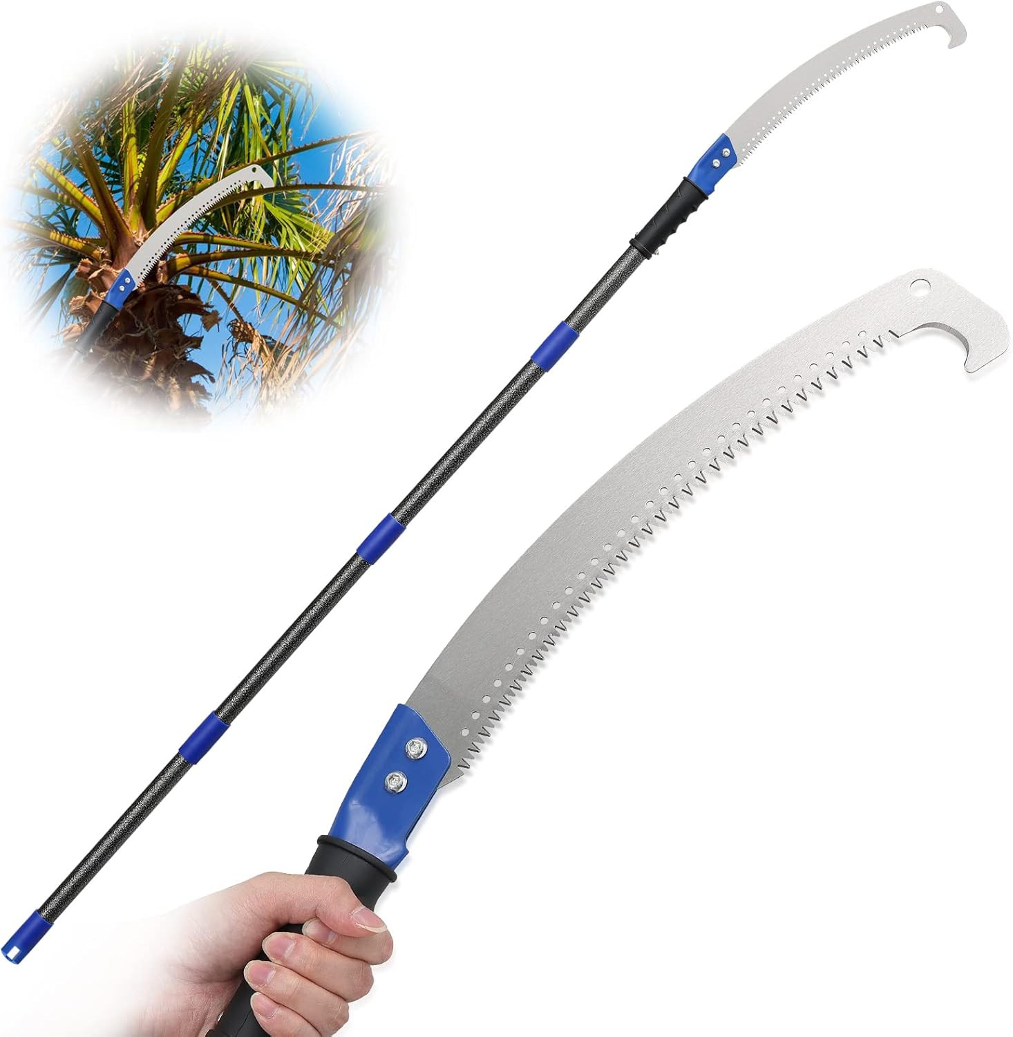Manual Pole Saw for Tree Trimming, 10FT Pole Saw with Adjustable Rods for Trimmi gallery